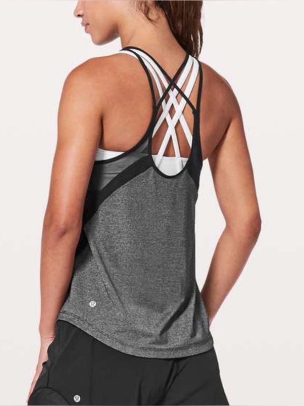 Lululemon Run Off-Route Tank in Grey & Black Women’s XS